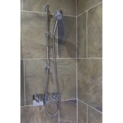 Perrin & Rowe Sliding Rail With Lever Shut-Off Nickel -Bathroom Shower Shop perrin rowe 5350ni 3