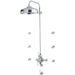 Perrin & Rowe Fixed Riser 800 X 400mm Gold -Bathroom Shower Shop perrin rowe 5393ig 3