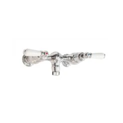 Perrin & Rowe 2 Handle Lever Shower Mixer Down Outlet Chrome
