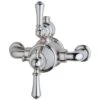 Perrin & Rowe Georgian Lever Exposed Shower Mixer Pewter -Bathroom Shower Shop perrin rowe 5751pf