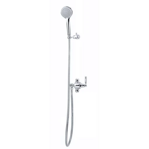 Perrin & Rowe Riser Diverter, Sliding Bracket & Hose Chrome