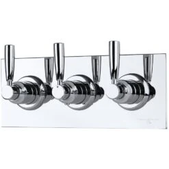 Perrin & Rowe Thermostatic Mixer With 2 Shut-Off Valves Nickel