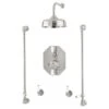 Perrin & Rowe Traditional Shower Set 5 With 8″ Rose -Bathroom Shower Shop perrin rowe tss5cp 8