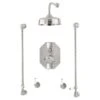 Perrin & Rowe Traditional Shower Set 5 Chrome -Bathroom Shower Shop perrin rowe tss5cp5
