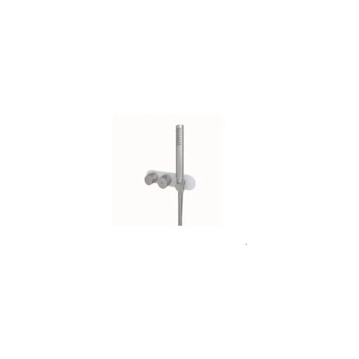 RAK Feeling Round Horizontal Dual Outlet Valve With Wall Outlet Grey