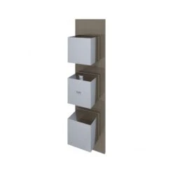 RAK Feeling Square Dual Outlet Concealed Shower Valve Cappuccino