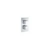 RAK Square Single Outlet, 2 Handle Thermostatic Shower Valve -Bathroom Shower Shop rak rakshw3201s