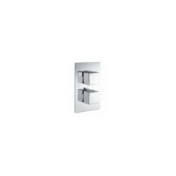 RAK Square Single Outlet, 2 Handle Thermostatic Shower Valve