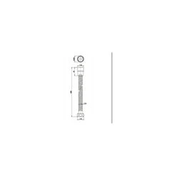 RAK 1.5m Stainless Steel Shower Hose -Bathroom Shower Shop rak rakshw5001 2
