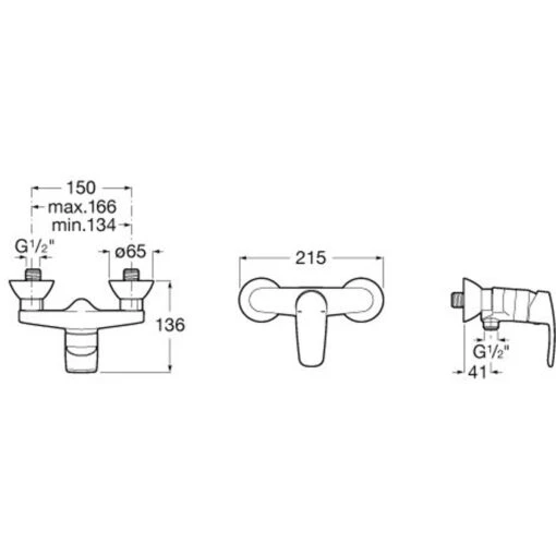 Roca Monodin-N Wall-Mounted Shower Mixer - Image 2