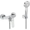 Roca Alfa Wall Mounted Shower Mixer & Kit -Bathroom Shower Shop roca 5a2325c00