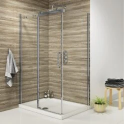 Synergy Vodas 8 Frameless 1000mm Sliding Shower Door -Bathroom Shower Shop synergy sy vod01 2