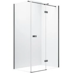 Synergy Vodas 8 1200 X 2000mm Right Hand Black Stella Hinged Door