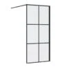 Synergy Vodas 8 Stella 1200mm Black Wetroom Panel -Bathroom Shower Shop synergy sy vod90