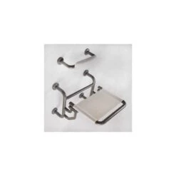 Twyford Avalon Folding Shower Seat Doc.M Compliant Grey